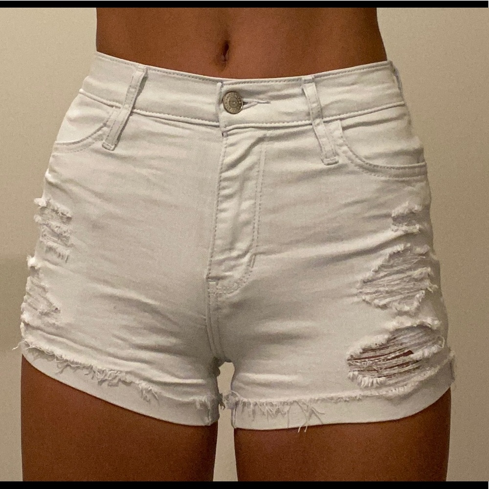 Hollister Distressed High-Rise Short-Short